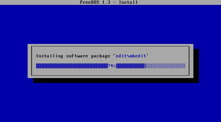 FreeDOS screenshot