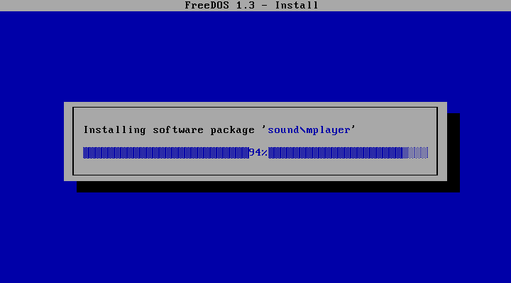 FreeDOS screenshot