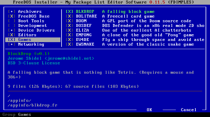 FreeDOS screenshot