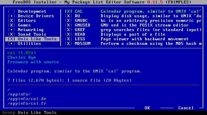 FreeDOS screenshot